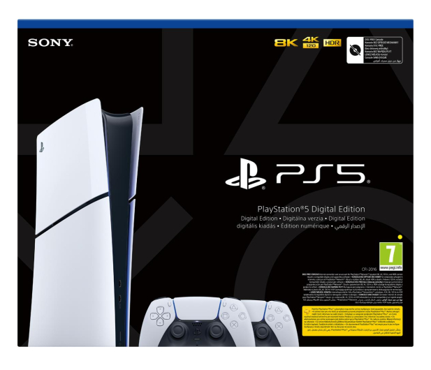SONY PlayStation 5 Slim Digital + DualSense White - 1210593 - zdjęcie